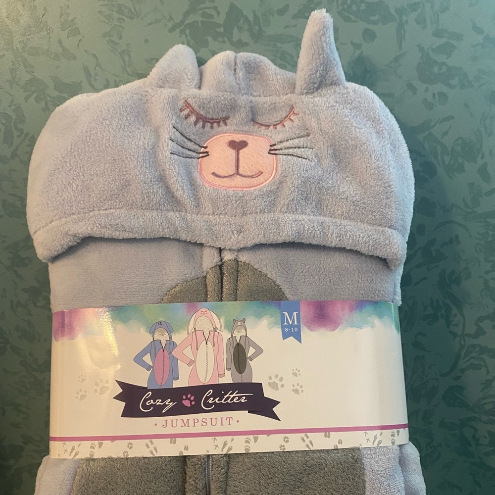 Cozy Critters Jumpsuit Kitty medium